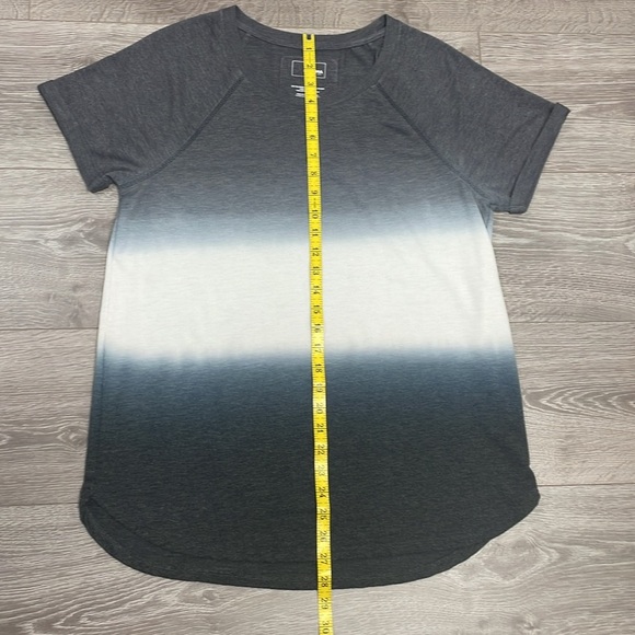 Sonoma The Supersoft Top Short Cuffed Sleeve Gray Ombre M - Picture 11 of 15